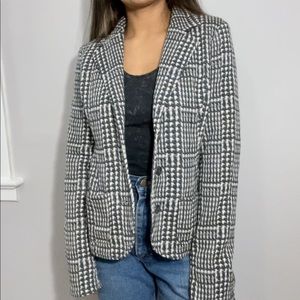 Grey and black blazer